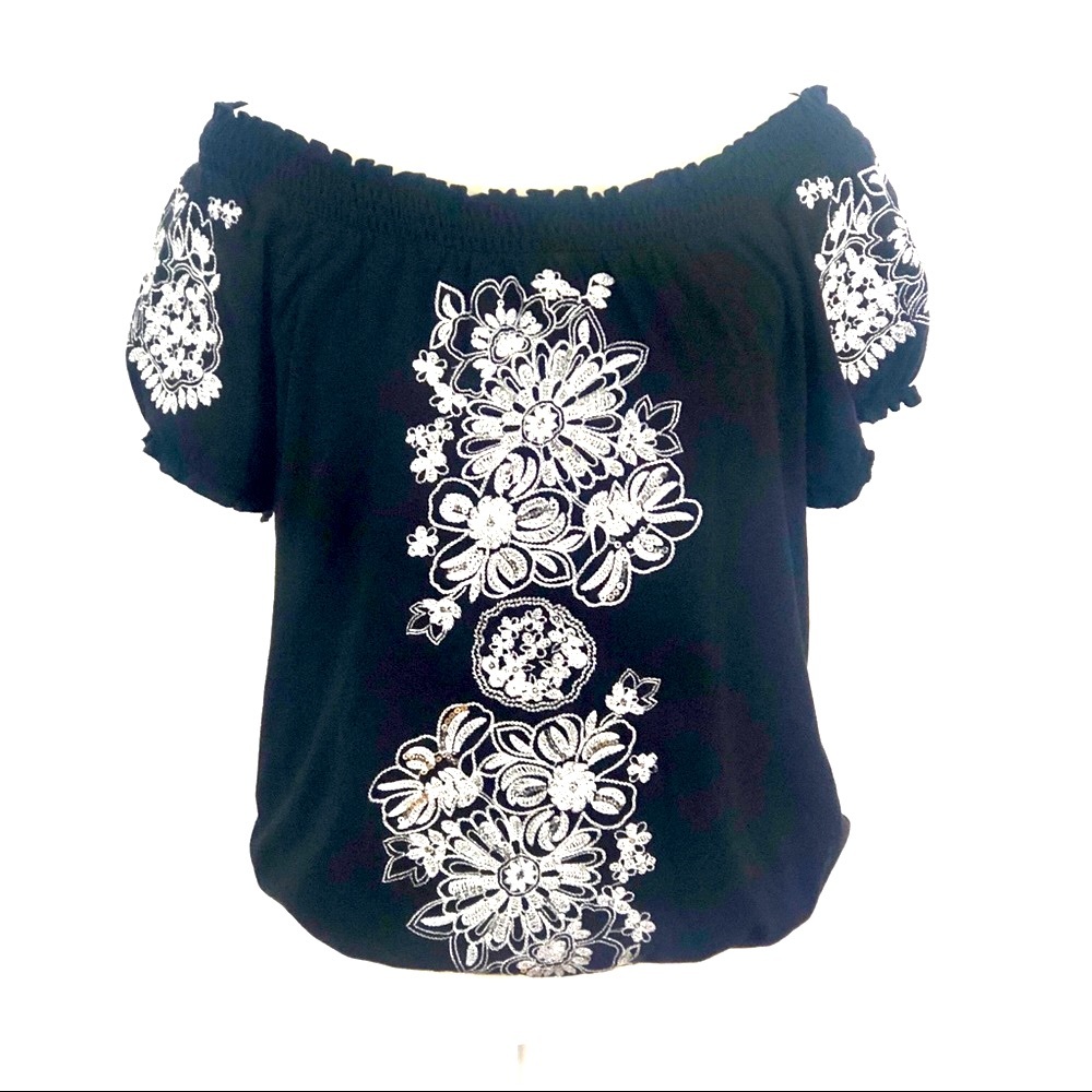 INC Embroidered Top